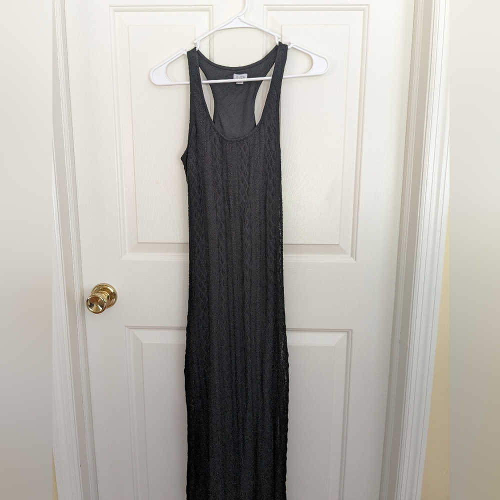 Black Lace Maxi Dress